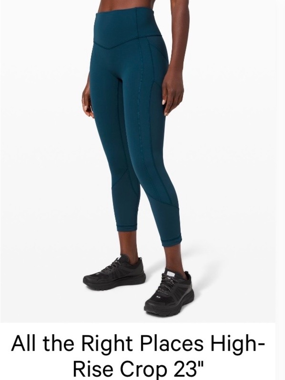 lululemon athletica All the Right Places High-Rise Crop 23" Teal Leggings